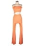 Lezat Color Block Orange Jumpsuit Size L - photo 1