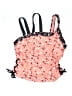 Justice Floral Pink One Piece Swimsuit Size 10 - photo 1