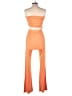 Lezat Color Block Orange Jumpsuit Size L - photo 2