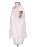 CAbi Stripes Pink Short Sleeve Blouse Size S - photo 5