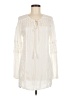 BoHo Me 100% Rayon Solid Ivory Casual Dress Size M (estimated) - photo 1
