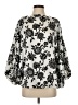 Vine & Love Silver 3/4 Sleeve Blouse Size S - photo 1