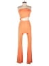 Lezat Color Block Orange Jumpsuit Size L - photo 1