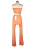Lezat Color Block Orange Jumpsuit Size L - photo 2
