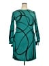 Unbranded Graphic Teal Cocktail Dress Size EU 52 / US 22 - photo 1