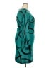 Unbranded Graphic Teal Cocktail Dress Size EU 52 / US 22 - photo 4