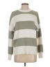 Moon & Madison Stripes Green Pullover Sweater Size S - photo 1