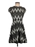 Snap Chevron-herringbone Gray Casual Dress Size S - photo 1