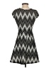 Snap Chevron-herringbone Gray Casual Dress Size S - photo 2
