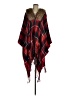 Say What? 100% Acrylic Red Poncho One size - photo 1
