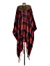 Say What? 100% Acrylic Red Poncho One size - photo 2