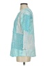 LOGO Lavish Teal 3/4 Sleeve Blouse Size XS - photo 5