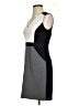 Shoshanna Color Block Black Gray Cocktail Dress Size 2 - photo 5