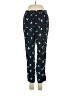 Hei Hei 100% Rayon Print Black Blue Casual Pants Size S - photo 1