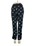 Hei Hei 100% Rayon Print Black Blue Casual Pants Size S - photo 2