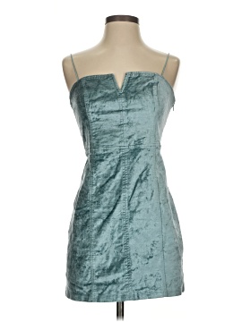 green emerald velvet dress Prosperina Tate Scallop Mini Shift Dress In Grass Green