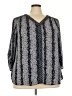 Avenue 100% Polyester Silver 3/4 Sleeve Blouse Size 22 - 24 Plus - photo 1