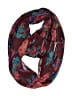 Aerie 100% Polyester Floral Burgundy Scarf One size - photo 1
