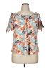 Cure 100% Cotton Orange Short Sleeve Blouse Size XL (petite) - photo 1