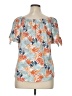 Cure 100% Cotton Orange Short Sleeve Blouse Size XL (petite) - photo 2