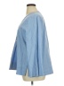 Zara Blue 3/4 Sleeve Blouse Size XL - photo 5