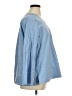 Zara Blue 3/4 Sleeve Blouse Size XL - photo 4
