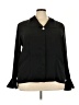 Susan Hutton 100% Polyester Black Long Sleeve Blouse Size 24 - photo 1