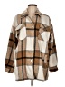 Unbranded 100% Polyester Plaid Brown Coat Size M - photo 1