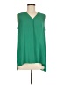 Pleione 100% Polyester Green Sleeveless Blouse Size M - photo 1