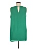 Pleione 100% Polyester Green Sleeveless Blouse Size M - photo 2