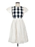 Roolee Checkered-gingham White Casual Dress Size XS - photo 1