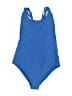 Unbranded Solid Blue One Piece Swimsuit Size M - photo 1