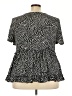 Shein Curve 100% Polyester Black Short Sleeve Blouse Size 4X - photo 2