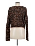 Pilcro Animal Print Brown Pullover Sweater Size M - photo 2