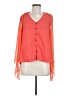 Esley 100% Polyester Orange 3/4 Sleeve Blouse Size M - photo 1