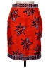 Elle Sasson 100% Polyester Print Red Casual Skirt Size 34 waist - photo 1