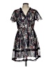 Shein 100% Polyester Floral Blue Casual Dress Size L - photo 1