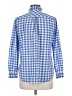 J.Crew Checkered-gingham Blue Long Sleeve Blouse Size 8 - photo 2