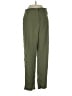 Sans Souci 100% Polyester Solid Green Casual Pants Size S - photo 1