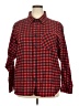 Speculation Plaid Red Long Sleeve Button-Down Shirt Size 2X - photo 1