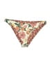 Unbranded Floral Tan Swimsuit Bottoms Size P (estimated, petite) - photo 1