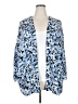 Lane Bryant 100% Polyester Floral Blue Kimono Size 18 - 20 Plus - photo 1