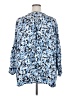 Lane Bryant 100% Polyester Floral Blue Kimono Size 18 - 20 Plus - photo 2