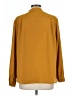 Nine West 100% Polyester Gold Long Sleeve Blouse Size L - photo 2