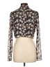 Sage the Label Floral Black Long Sleeve Blouse Size L - photo 2