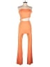 Lezat Color Block Orange Jumpsuit Size L - photo 1
