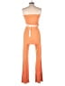 Lezat Color Block Orange Jumpsuit Size L - photo 2
