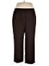 Jones Studio 100% Polyester Solid Brown Dress Pants Size 22w - photo 1