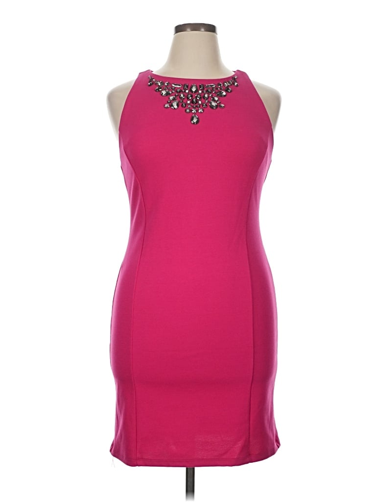 Pre-owned Jennifer Lopez Cocktail Dress In Pink