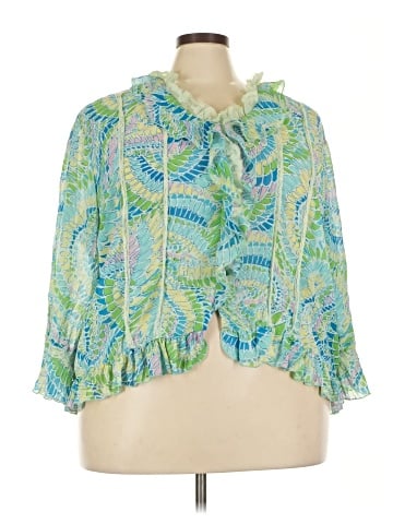 Essentials by Milano 3/4 Sleeve Blouse (view 1)